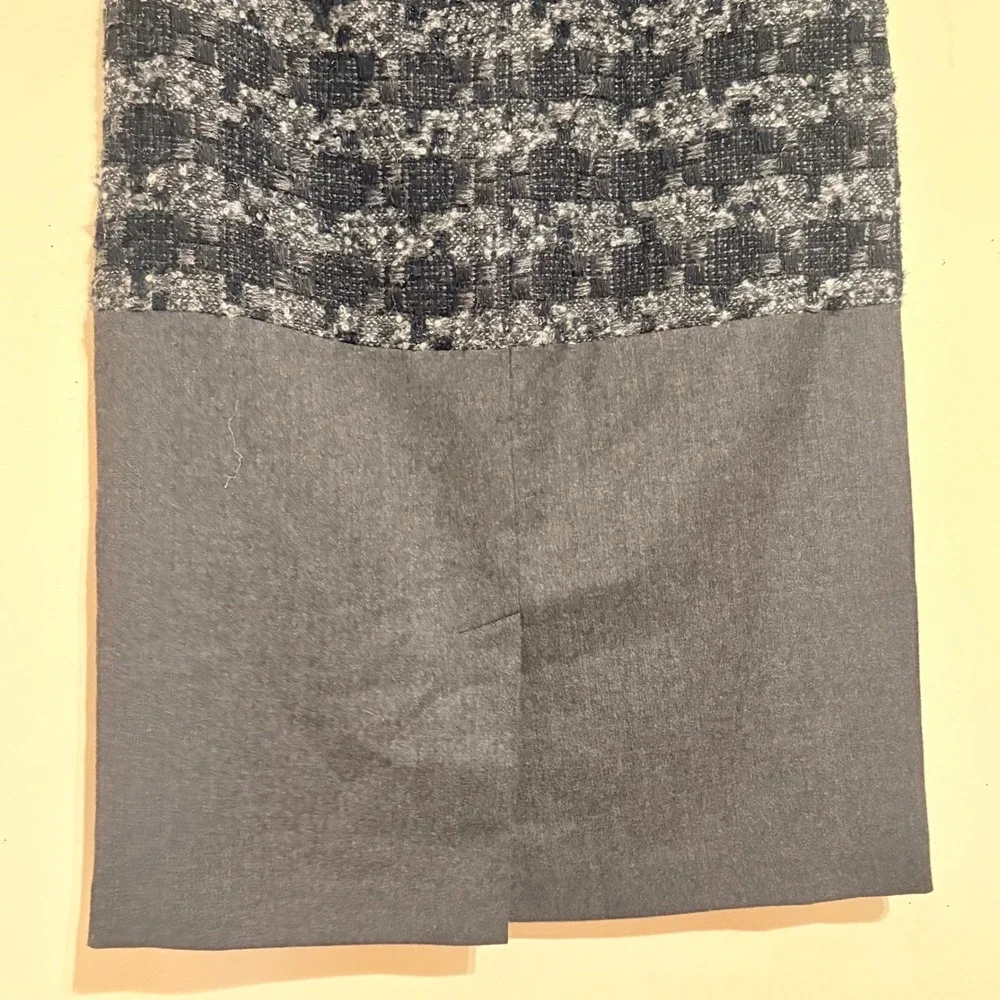 Tory‎ Burch 2008 Ready-to-Wear Runway Mixed Media Metallic Sheath Dress Size 6